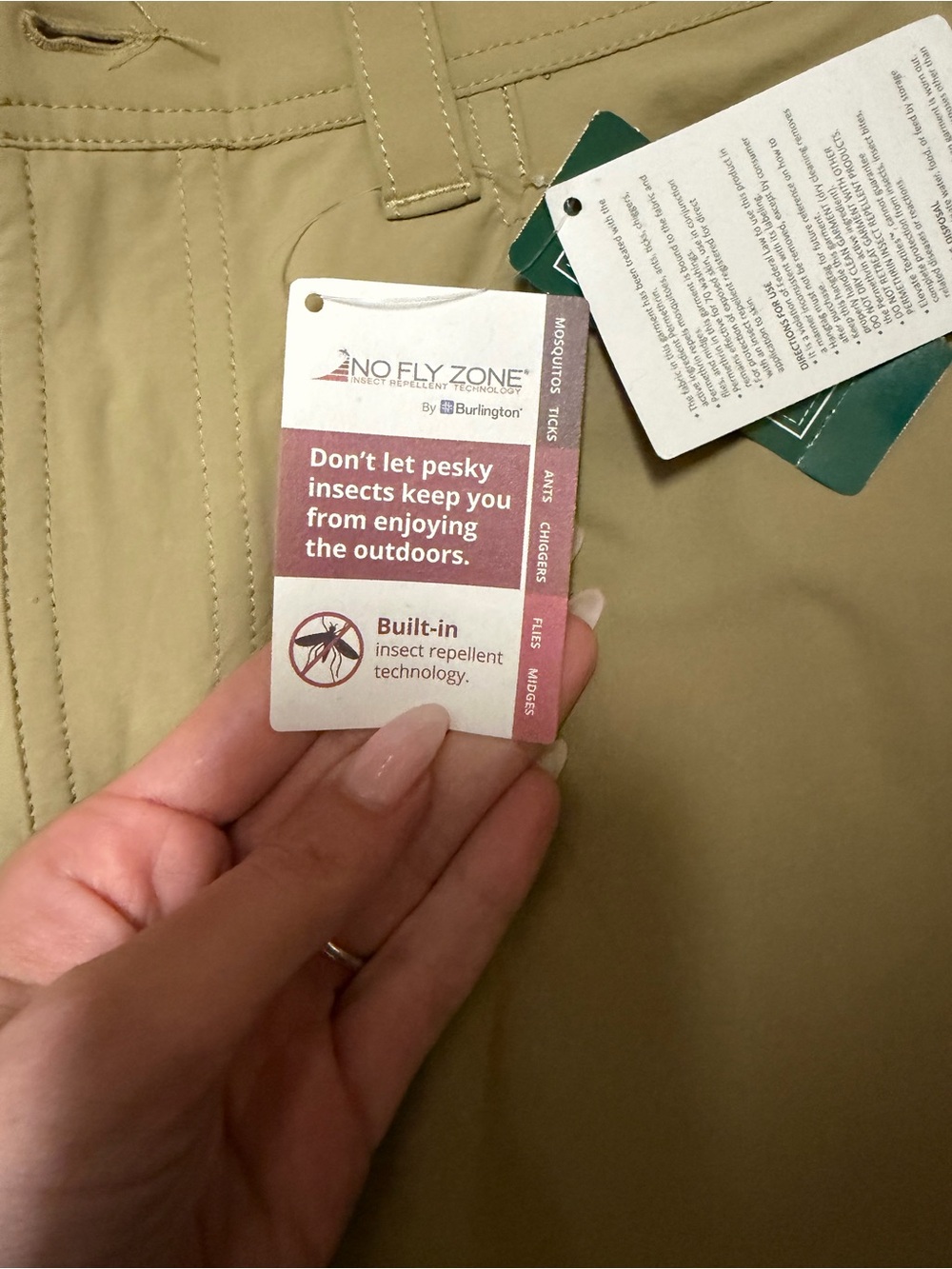 NWT LLBean convertible insect repellant pants - Picture 2 of 8